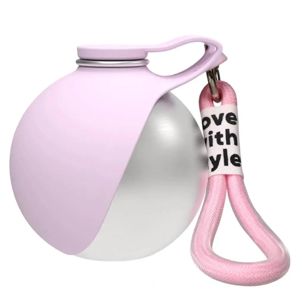 Travel Dog Water Container Portable Dog Water Bottle with Foldable Silicone Bowl Leak-Proof Stainless Steel Pet for Travel