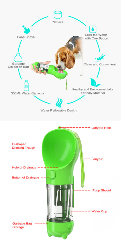 Multi-Functional Pet Water Bottle